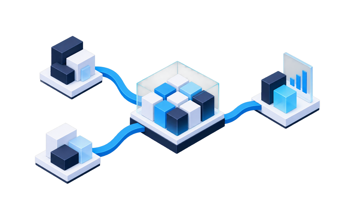 Existing planning models flowing through a protected calculation core into a modern IBM Planning Analytics reporting layer