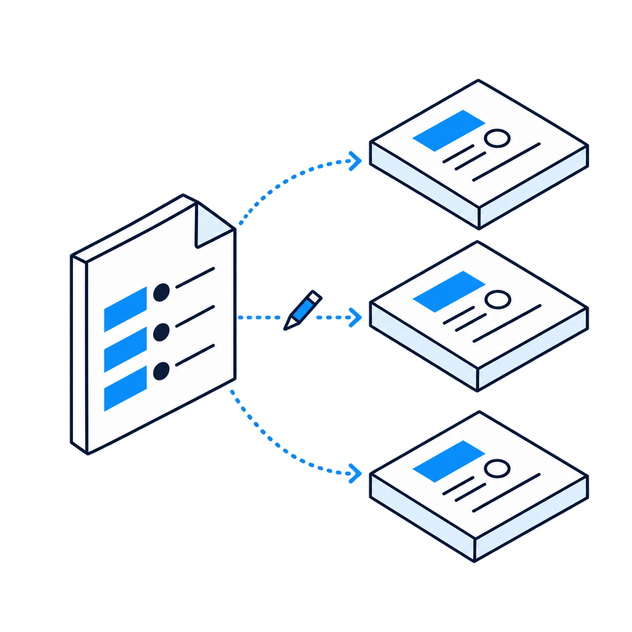 Repetitive manual data entry copying document details into multiple core systems